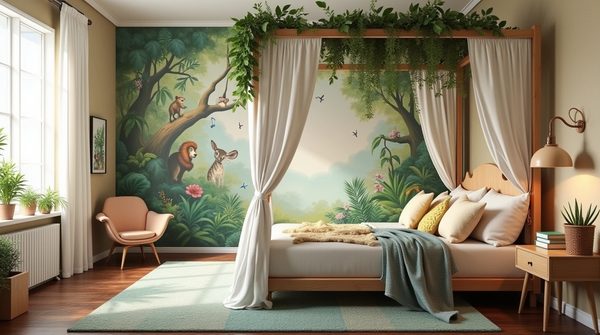 Créer une chambre enfant inspirée par un papier peint jungle : immersion et évasion