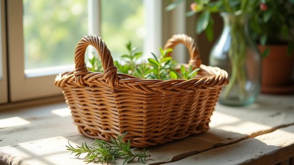 Opter pour des paniers en jonc de mer tressé pour une déco chic